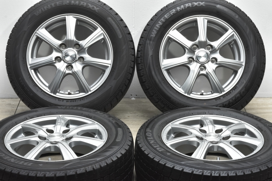 バリ溝品】PRD 15in 6J +53 PCD114.3 ダンロップ ウィンターマックス WM02 195/65R15 ノア ヴォクシー  ステップワゴン アクセラ 中古 スタッドレスタイヤホイールセット | パーツ販売ナンバーワン