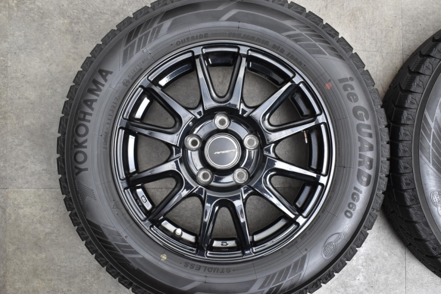 バリ溝 美品】エアベルグ 15in 6J +43 PCD114.3 ヨコハマ アイス