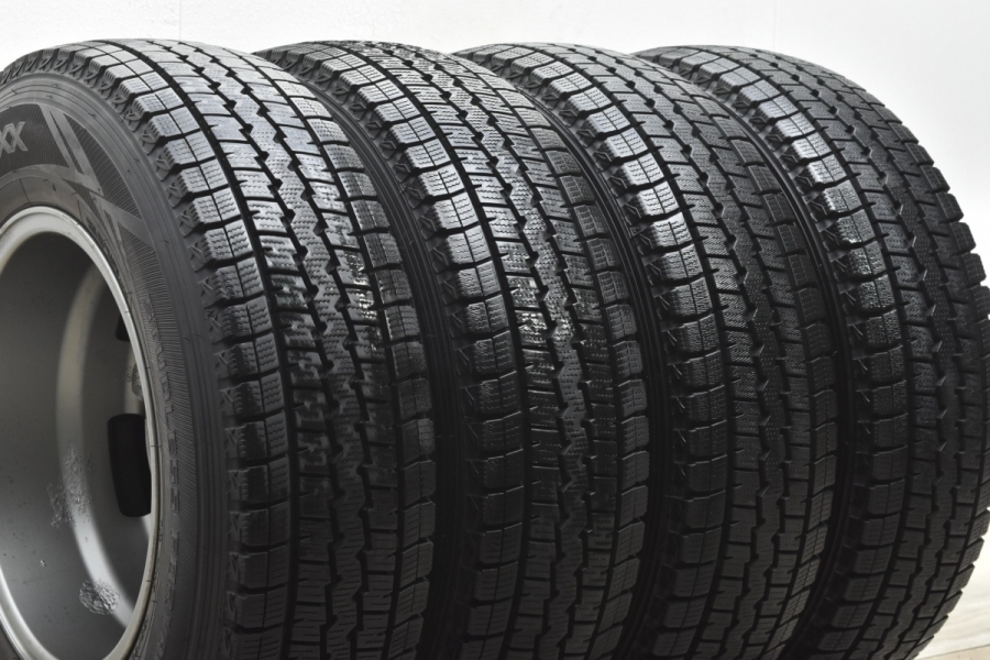 【NV350 キャラバン用 スタッドレス】15in 6J +44 PCD139.7 6H ダンロップ ウインターマックス SV01 195/80R15  LT ライトトラック バリ溝