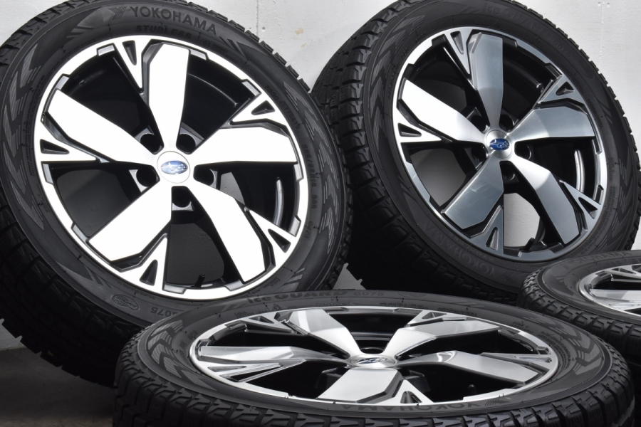 美品 バリ溝】スバル SK フォレスター アドバンス 純正 18in 7J +48