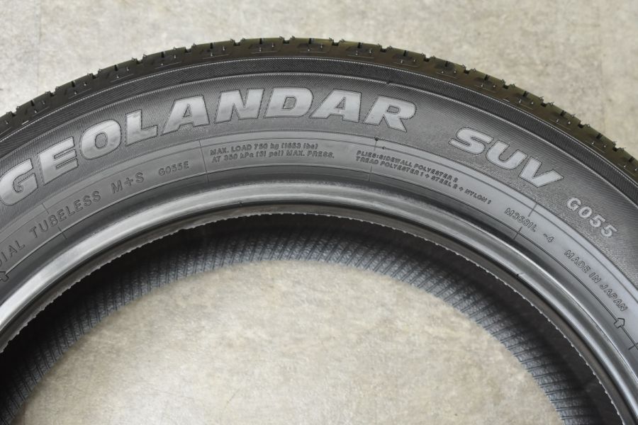 新車外し 2022年製】ヨコハマ ジオランダー SUV G055 225/55R18 新車外し 2022年製】ヨコハマ ジオランダー SUV G055 225/55R18