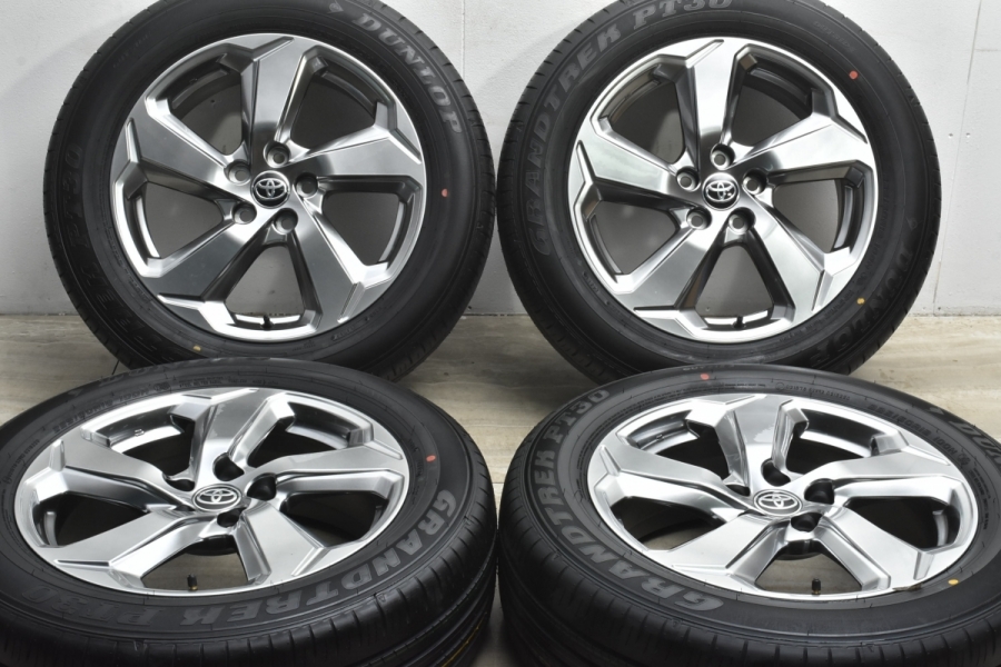 新車外し 美品】トヨタ RAV4 G 純正 18in 7J +35 PCD114.3 ダンロップ