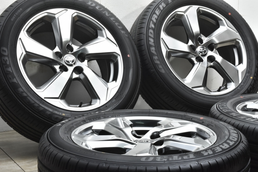 新車外し 美品】トヨタ RAV4 G 純正 18in 7J +35 PCD114.3 ダンロップ