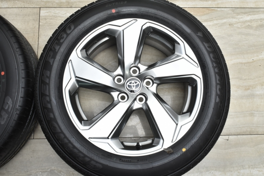 新車外し 美品】トヨタ RAV4 G 純正 18in 7J +35 PCD114.3 ダンロップ グラントレック PT30 225/60R18  ハリアー ヴァンガード 流用 中古 タイヤホイールセット | パーツ販売ナンバーワン