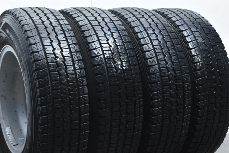 【程度良好品】レミューゼン 15in 6J +33 PCD139.7 ダンロップ ウィンターマックス SV01 195/80R15 LT 200系  ハイエース レジアスエース