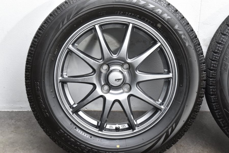 バリ溝 美品】SPORT ABELIA 15in 5.5J +43 PCD100 ブリヂストン