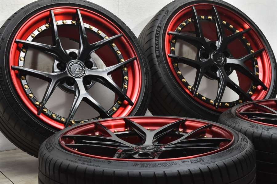 2ピース 鍛造品】BCフォージド HCS21S 18in 8J +45 PCD112 ミシュラン パイロットスポーツ4 205/40R18 MINI  F56 F55 ミニクーパー JCW 中古 タイヤホイールセット | パーツ販売ナンバーワン