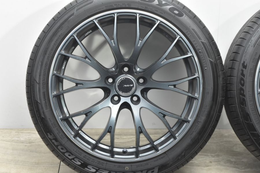 【美品】RAYS レイズ ホムラ 2×10 19in 8.5J +35 PCD114.3 トーヨー 245/45R19 ハリアー RAV4  アルファード ヴェルファイア エルグランド