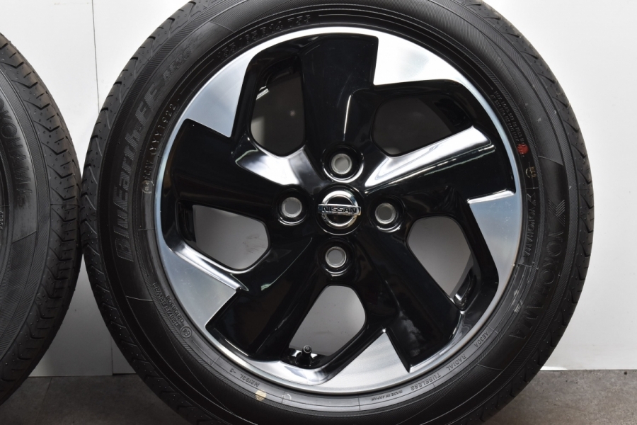 新車外し 美品】ニッサン ルークス 純正 14in 4.5J+46 PCD100 ヨコハマ ブルーアースFE AE30 155/65R14 サクラ  デイズ モコ 流用にも 中古 タイヤホイールセット | パーツ販売ナンバーワン