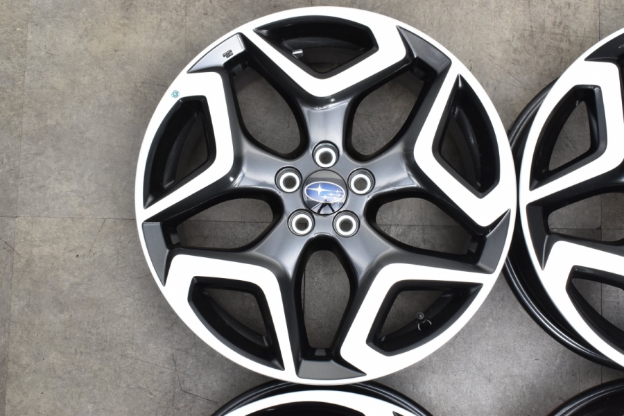 新車外し】スバル XV アドバンス 純正 18in 7J+55 4本 SJ