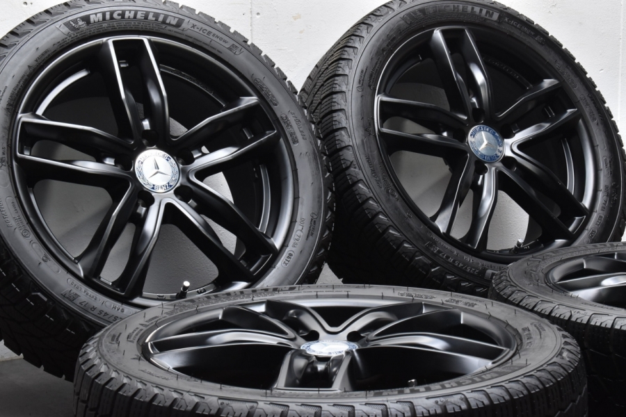 バリ溝 美品】ユーロテック GAYA5 17in 7.0J +48 PCD112 ミシュラン X-ICE SNOW 225/45R17 ベンツ  Aクラス Bクラス CLA 純正サイズ 中古 スタッドレスタイヤホイールセット | パーツ販売ナンバーワン