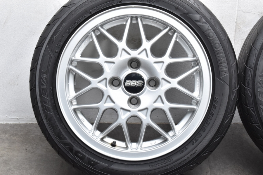 バリ溝 美品】BBS 452 15in 6.5J+40 PCD100 ヨコハマ アドバン フレバ V701 195/50R15 フィット NA  ロードスター アクア スイフト マーチ 中古 タイヤホイールセット | パーツ販売ナンバーワン