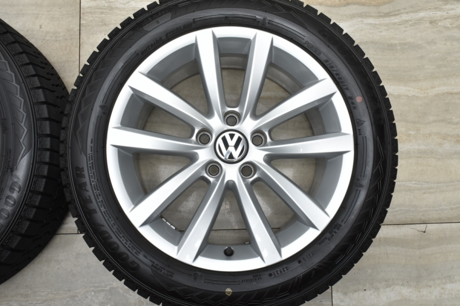 2021年製 バリ溝 アイスナビ8付】VW 3C パサート 純正 17in 7.5J +47 