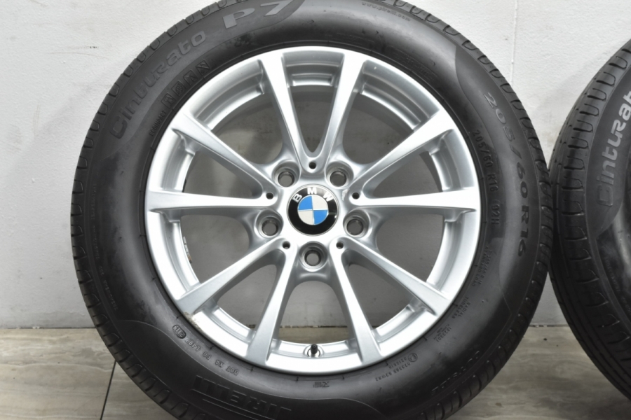 【Vスポーク・スタイリング390】BMW F30 3シリーズ 純正 16in 7J +31 PCD120 ピレリ チンチュラート P7  205/60R16 F31 ツーリング