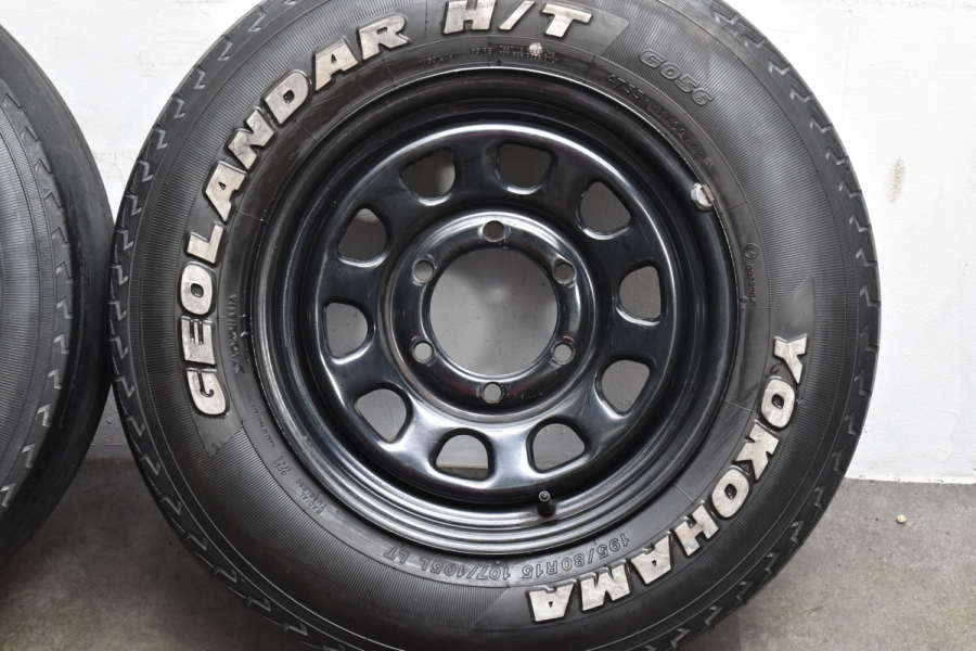 ホイールのみ販売可】ブラックスチール 15in 6.5J +30 PCD139.7