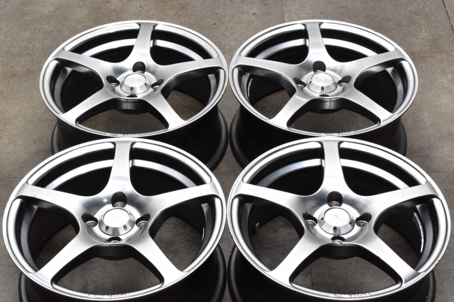 程度良好品】PADINAC スペック5 15in 6.5JJ +35 PCD100 4本  