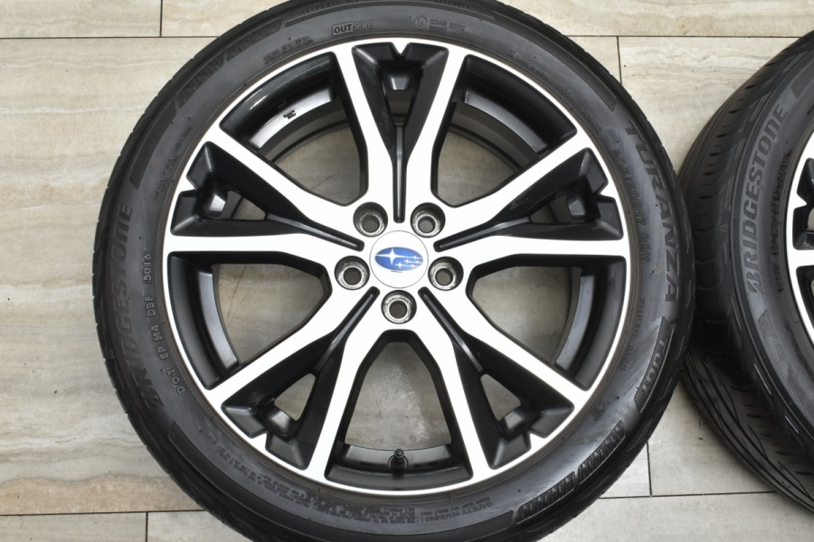 バリ溝】スバル インプレッサ 純正 17in 7J +55 PCD100