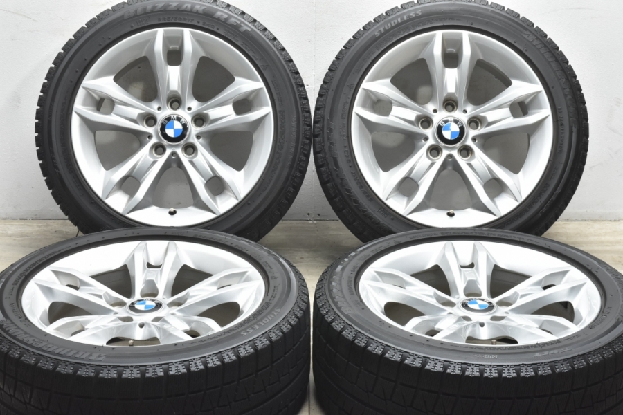 【程度良好品】BMW E84 X1 純正 17in 7.5J +34 PCD120 ブリヂストン ブリザック RFT 225/50R17 ランフラット  F30 F31 3シリーズ 流用も