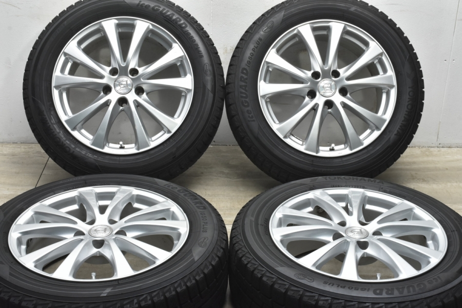 バリ溝!! 215/60R17 PCD114.3 アルファード YOKOHAMA ice guard IG50 Plus