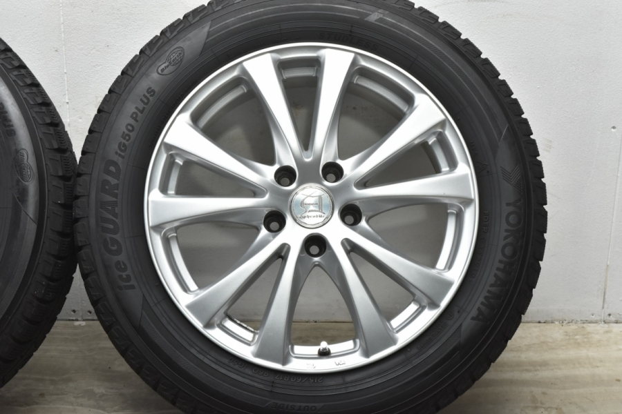 バリ溝!! 215/60R17 PCD114.3 アルファード YOKOHAMA ice guard IG50 Plus