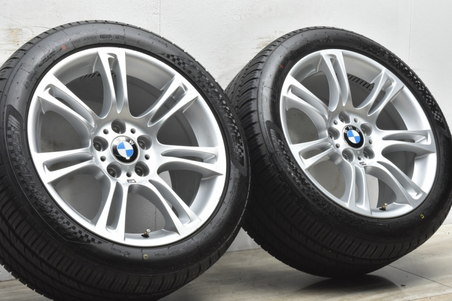 【2021年製 バリ溝】BMW F10 F11 5シリーズ Mスポーツ 純正 18in 9J +44 PCD120 ナンカン 275/40R18  7842651 ダブルスポーク350M リア 2本