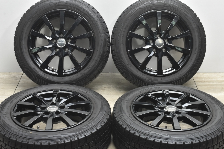 美品 バリ溝】ユーロテック 15in 6J +38 PCD100 ダンロップ ウィンターマックス WM01 185/60R15 アウディ A1  フォルクスワーゲン ポロ 中古 スタッドレスタイヤホイールセット | パーツ販売ナンバーワン