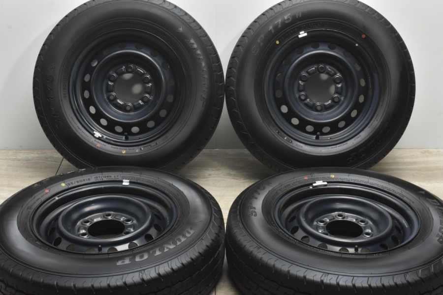 ハイエース新車外し 純正タイヤ DUNLOP 195/80R15 LT 新車外し 2022年製 DUNLOP SP175N 195/80R15 107/105N LT 15インチ 夏