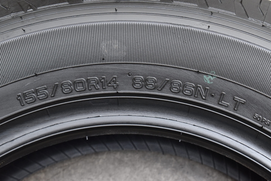 2022年製 新車外し】ダンロップ SP175L 155/80R14 LT 4本