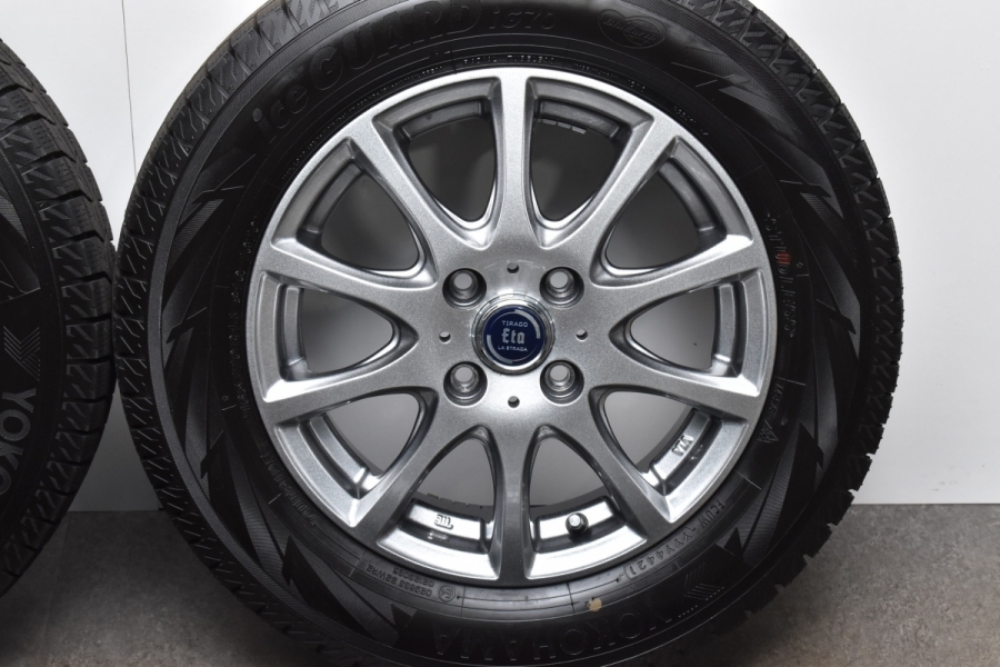 バリ溝 美品】ラストラーダ 14in 4.5J +45 PCD100 ヨコハマ アイス 