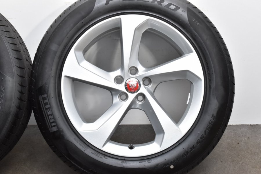 希少 美品】ジャガー Fペイス 純正 19in 8.5J +45 PCD108 ピレリ P-ZERO 255/55R19 承認タイヤ J/LR  品番:HK831007EB F-PACE Fペース 中古 タイヤホイールセット | パーツ販売ナンバーワン