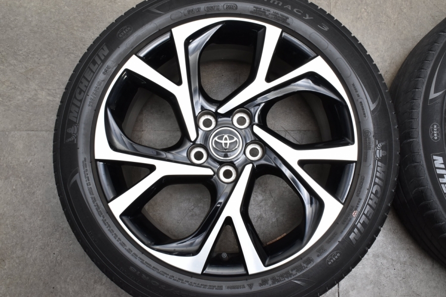 良好品】トヨタ C-HR 純正 18in 7J +50 PCD114.3 ミシュラン/ブリヂストン 225/50R18 エスティマ ヤリスクロス 流用  ノーマル戻し等に 中古 タイヤホイールセット | パーツ販売ナンバーワン