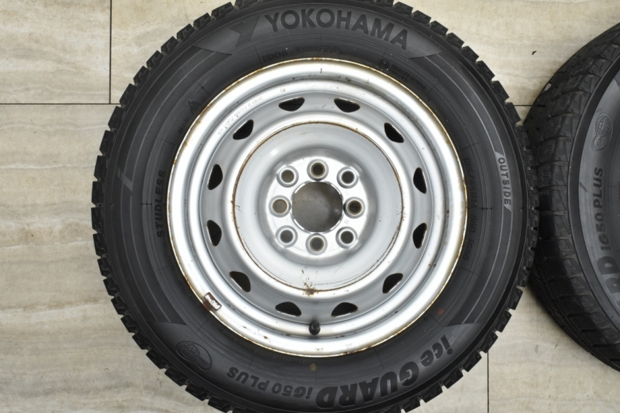 程度良好品】スチール 14in 5J +39 PCD100/114.3 ヨコハマ アイス