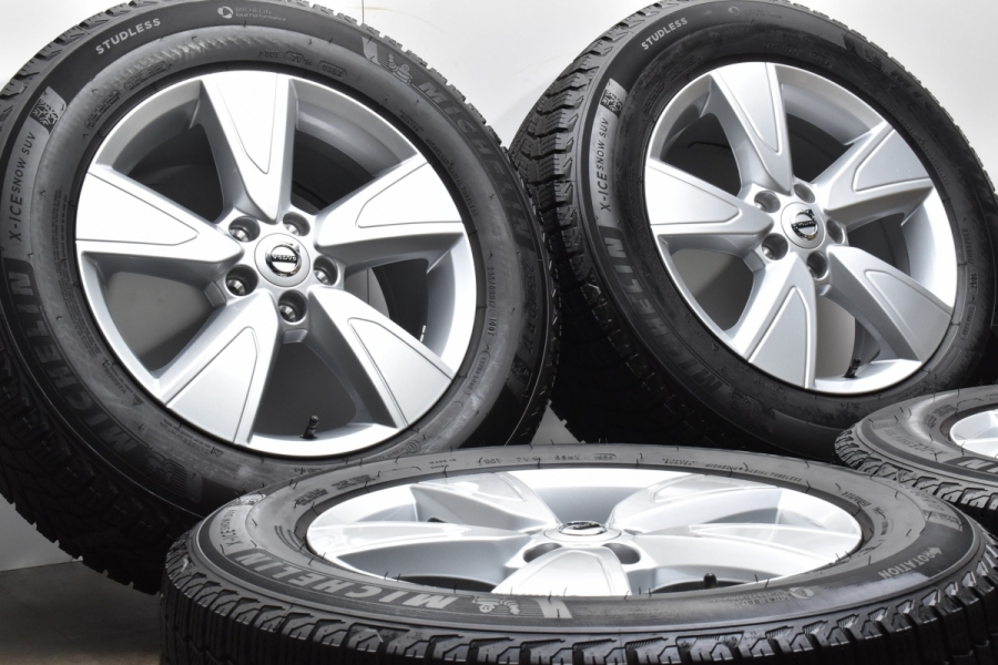 【美品 バリ溝】ボルボ XC40 純正 17in 7.5J +50.5 PCD108 ミシュラン X-ICE SNOW SUV 235/60R17  品番:31680565 スタッドレス