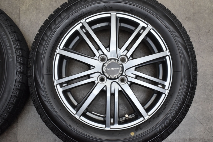 2020年製 バリ溝】バルミナ 15in 4.5J +48 PCD100 ブリヂストン 