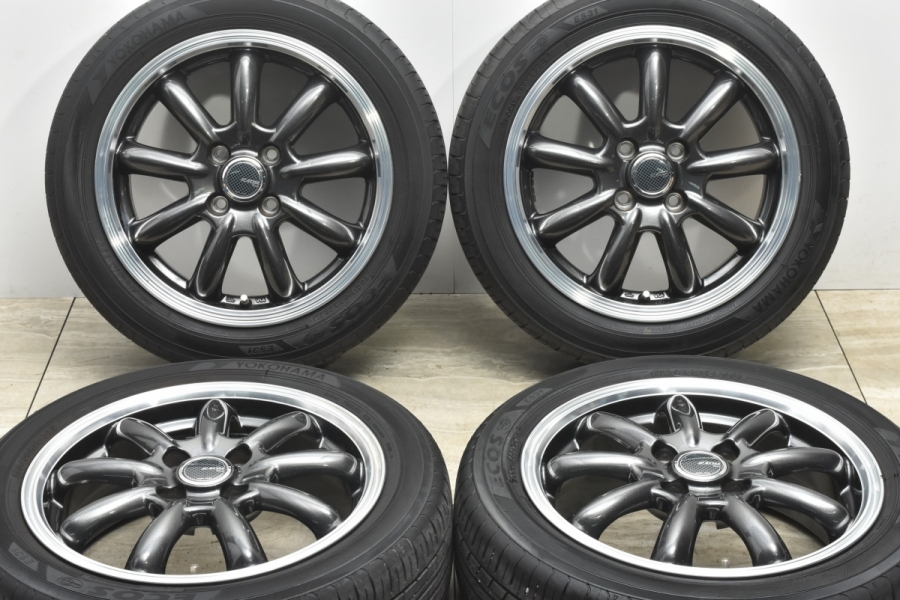 美品 バリ溝】MONZA JP STYLE Bany 15in 5.5J +43 PCD100 ヨコハマ エコス ES31 175/55R15 パッソ  ルーミー トール ブーン カスタム用に 中古 タイヤホイールセット | パーツ販売ナンバーワン