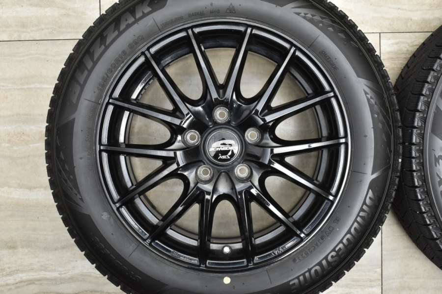バリ溝】シュナイダー 16in 6.5J +48 PCD114.3 ブリヂストン