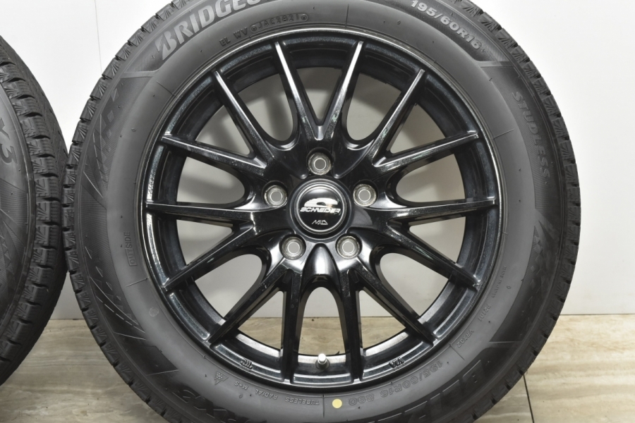 バリ溝】シュナイダー 16in 6.5J +48 PCD114.3 ブリヂストン