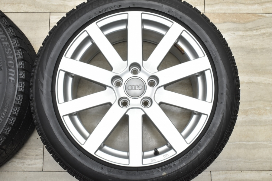 【車検用に】AGA S-10 17in 8J +40 PCD112 ブリヂストン ブリザック VRX 225/50R17 アウディ 8W A4 4F  A6 純正サイズ ベンツ W205 Cクラス