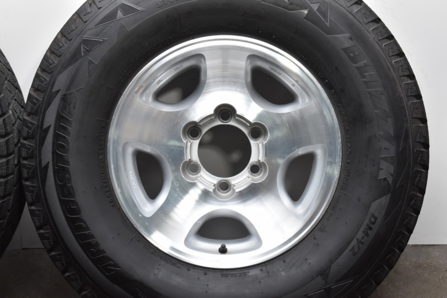 バリ溝】トヨタ ランドクルーザー 80 純正 16in 8J ±0 ブリザック DM  