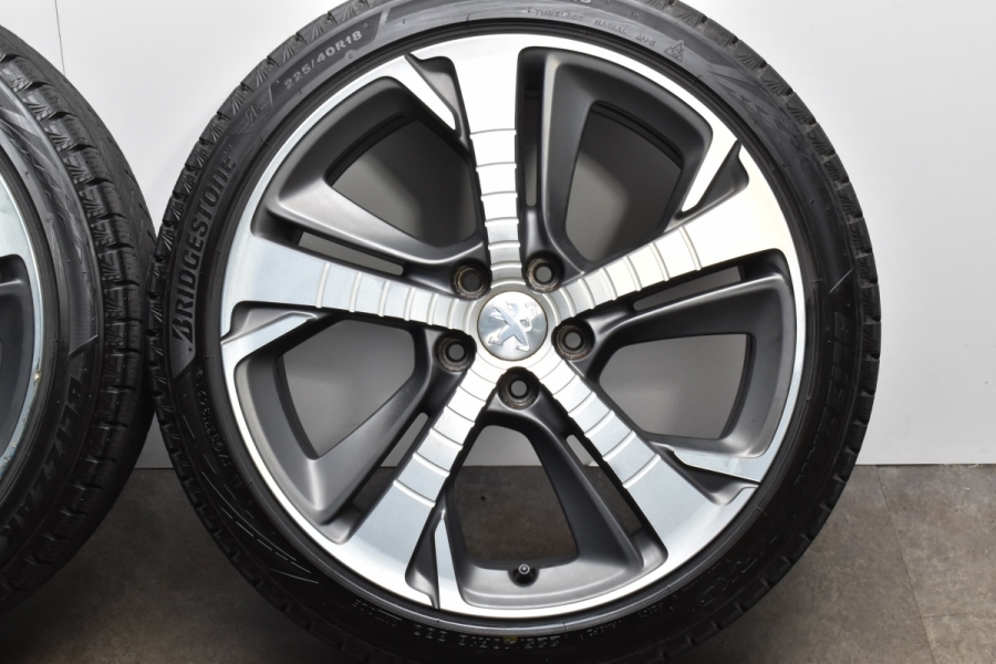 バリ溝】プジョー 308 GT 純正 18in 8J +48 PCD108 ブリヂストン ブリザック VRX3 225/40R18  品番:9806253277 Peugeot 正規品 希少 中古 スタッドレスタイヤホイールセット | パーツ販売ナンバーワン