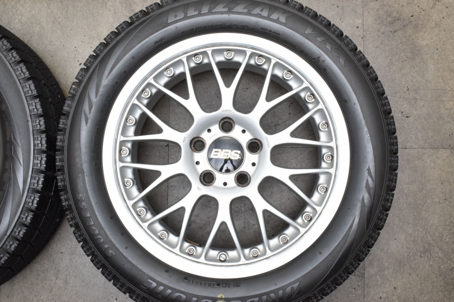 【鍛造品】BBS RS778 17in 7J +45 PCD114.3 ブリヂストン ブリザック VRX 215/55R17 カムリ クラウン  スカイライン ヴェゼル