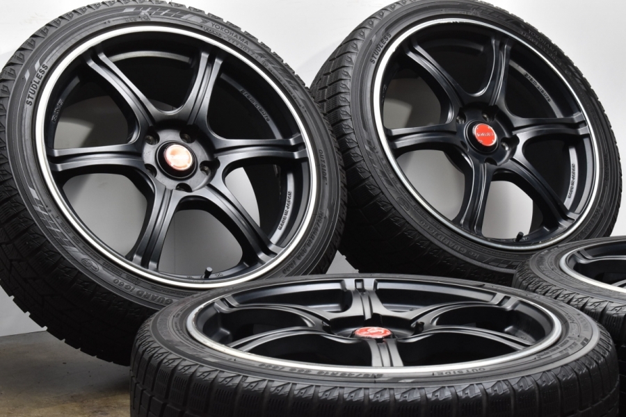 良好品】RAYS グラムライツ 57MZ 18in 7.5J +50 PCD114.3 ヨコハマ