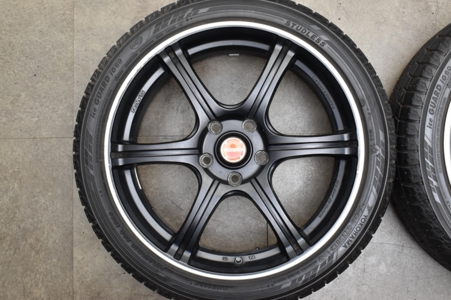 【良好品】RAYS グラムライツ 57MZ 18in 7.5J +50 PCD114.3 ヨコハマ アイスガード iG60 215/45R18 ノア  ヴォクシー ステップワゴン MAZDA3