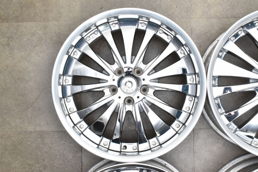 WORK ベルサリオ　f015 19インチ　4本セット 良好品】WORK ベルサリオ F015 19in 8J+43 8J+37 PCD114.3 4本