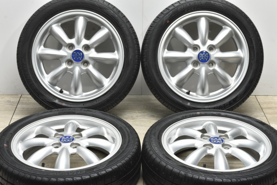 【バリ溝 美品】ダイハツ ミラジーノ 純正 オプション 15in 4.5J +45 2019年製 ダンロップ 165/55R15 ウェイク キャスト  タント ムーヴ