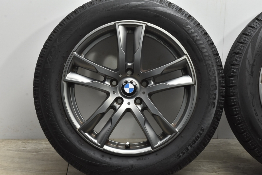 バリ溝 美品】ケレナーズ Jr. E5 17in 7.5J +52 PCD112 ブリヂストン ブリザック VRX 225/55R17 BMW X1  X2 純正サイズ F48 F39 4本SET 中古 スタッドレスタイヤホイールセット | パーツ販売ナンバーワン