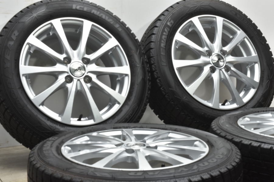 バリ溝】AZ スポーツ 15in 5.5J +43 PCD100 グッドイヤー アイスナビ6 175/65R15 アクア ヤリス ヴィッツ フィット  スイフト イグニス | パーツ販売ナンバーワン