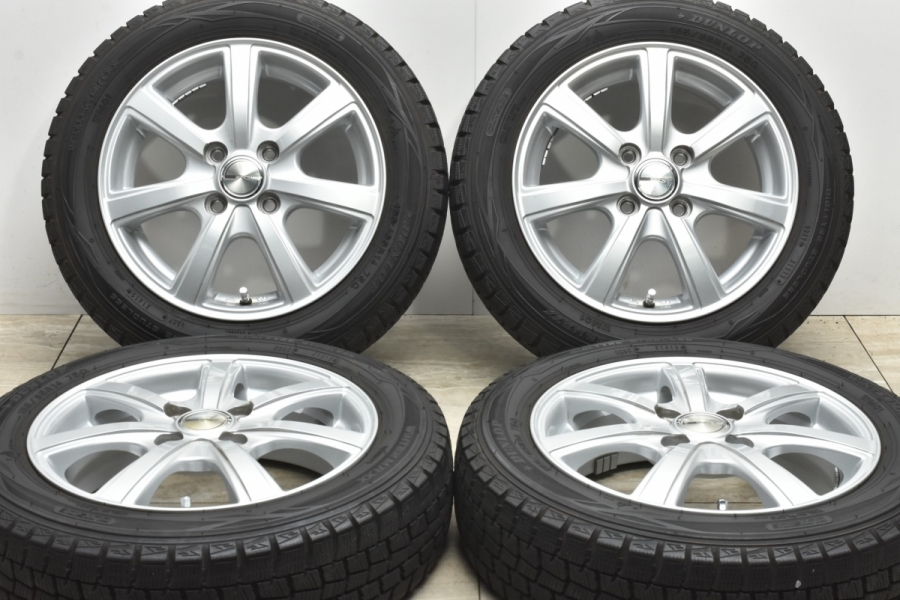 バリ溝】PRD 14in 4.5J +43 PCD100 ダンロップ ウィンターマックス 