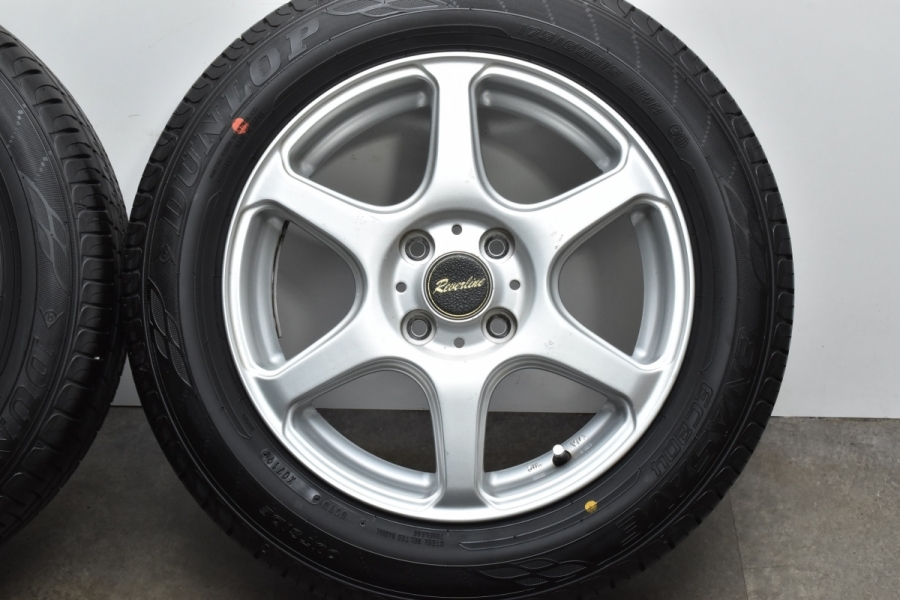 バリ溝】リバーライン 15in 6J +50 PCD100 ダンロップ