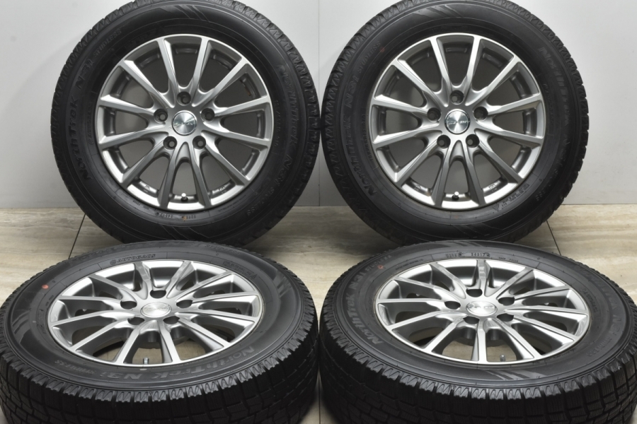 バリ溝】LEBEN BL1 15in 6J +43 PCD114.3 195/65R15 ノア ヴォクシー セレナ ステップワゴン アテンザ アクセラ  プレマシー 車検用などに 中古 スタッドレスタイヤホイールセット | パーツ販売ナンバーワン